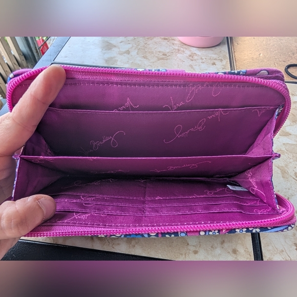 Vera Bradley Pink and Blue Floral Wallet‎ - Picture 4 of 4